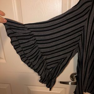 Stripped work blouse